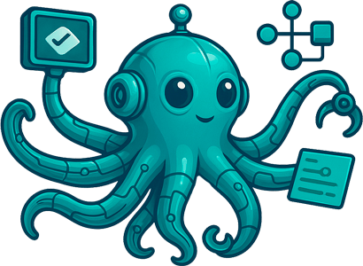 ícone logo polvo pequeno